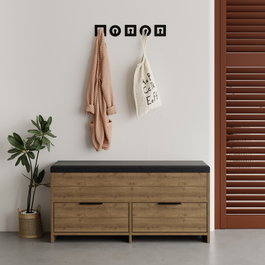 Hanah Home Cove Shoe Bench - Hitit